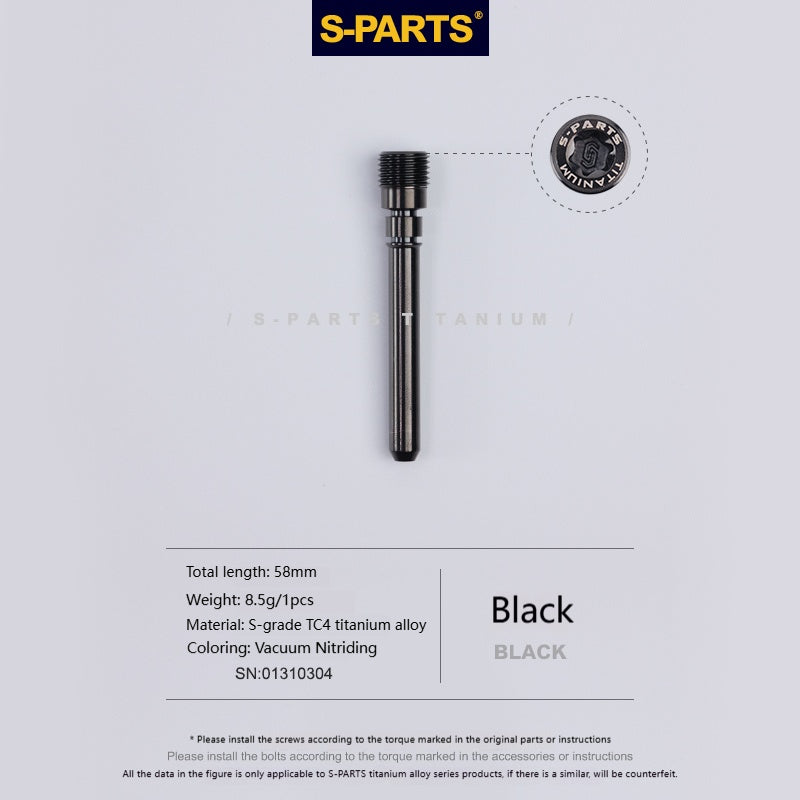 SPARTS Titanium Caliper Pin Bolt for Waterbird Caliper — Lower Pump, Compatible with Brembo Big Radial