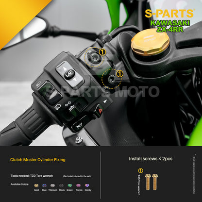 SPARTS TC4 Titanium Bolt Kit for Kawasaki ZX-4RR | Motorcycle Titanium Bolt Upgrade