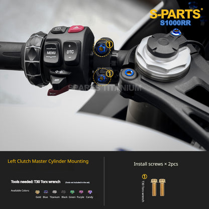SPARTS Titanium Chassis Bolt Kit Brake Disc Caliper Sprocket Screws for BMW S1000RR