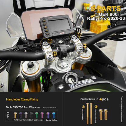 SPARTS Triumph Tiger 900 Rally Pro (2020–2023) Motorcycle Modified Titanium Alloy Bolts