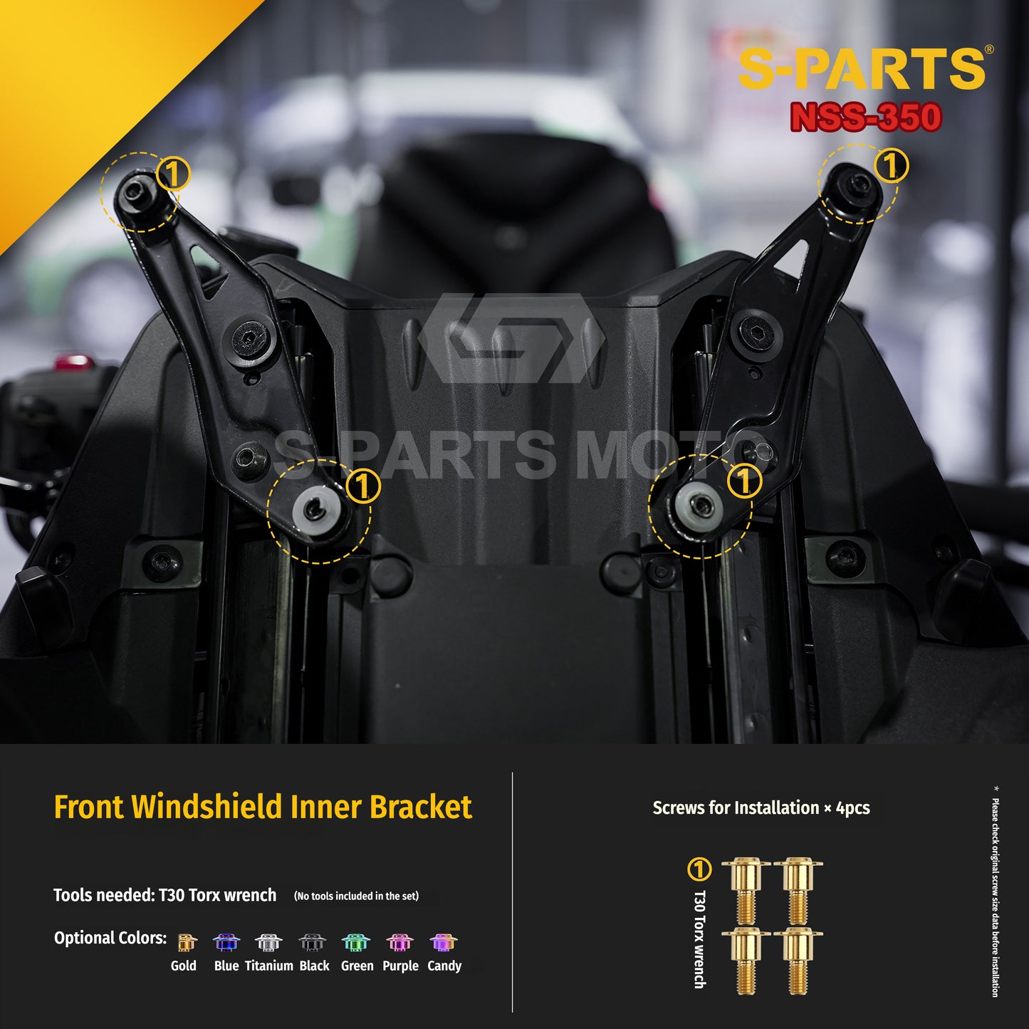 SPARTS Titanium Bolt Kit for Honda Forza NSS350 – Motorcycle Upgrade Fasteners