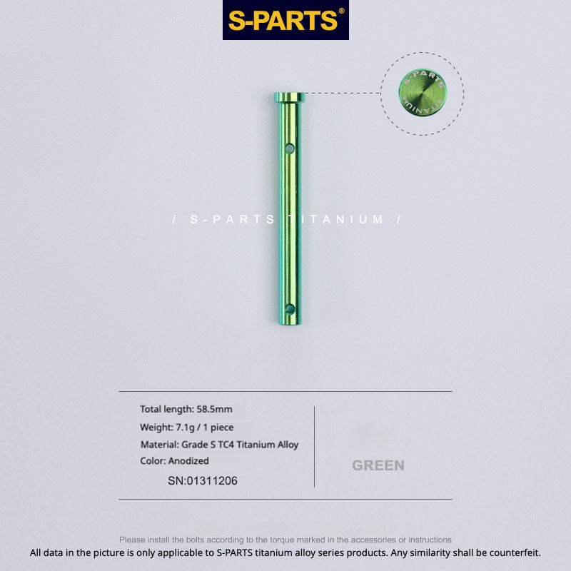 S-PARTS TC4 Titanium Rear Master Caliper Pin for BREMBO Water Bird Rear Caliper