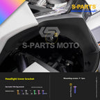 SPARTS Titanium Bolt Set for 2023 XMAX300 | Yamaha Motorcycle Titanium Bolt Upgrade