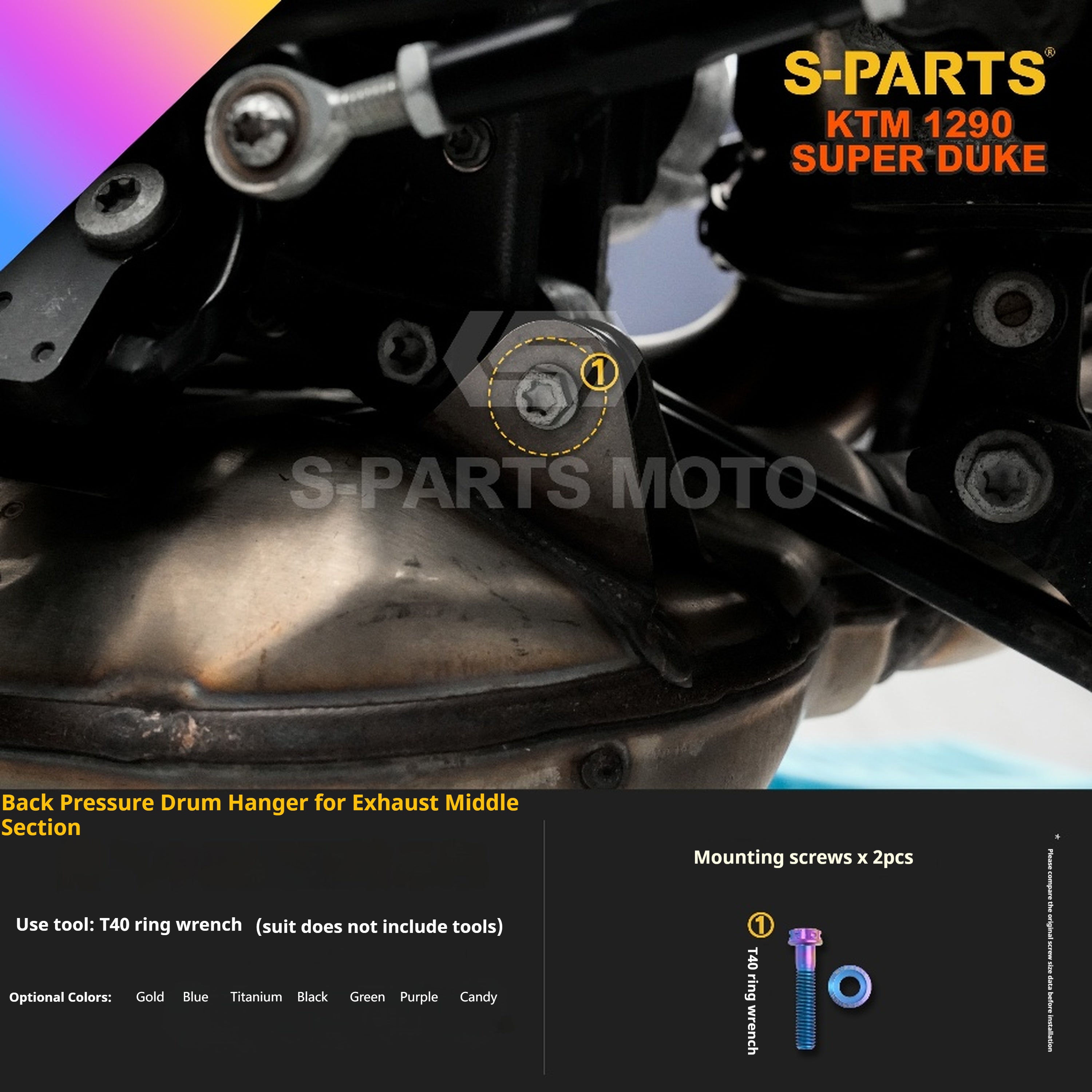 SPARTS KTM Super Duke 1290 · Full TC4 Titanium Bolt Kit｜Motorcycle Upgrade Set