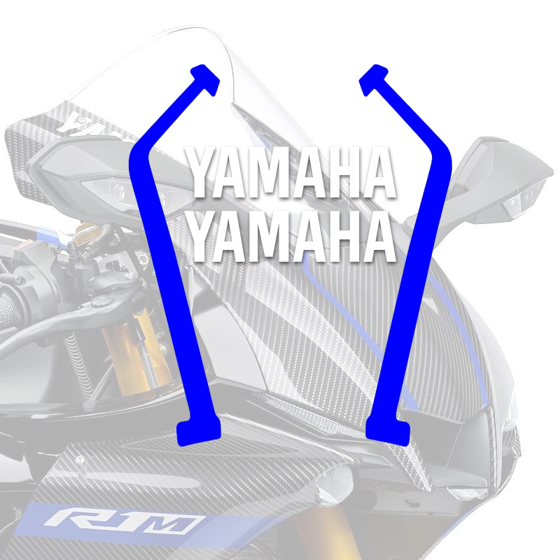 2020-2023 Yamaha YZF-R1M Full Body Graphics Decal Kit Blue Racing Motorcycle Stickers