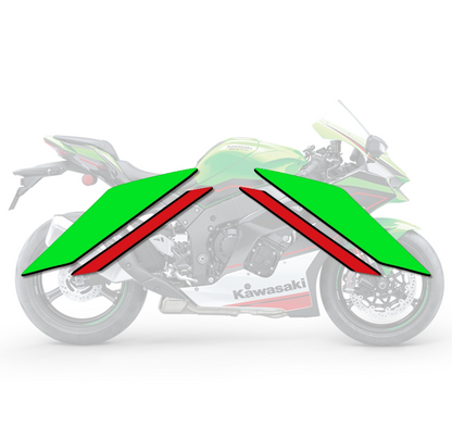 2021 Kawasaki Ninja ZX-10R KRT Full Body Graphics Decal Kit Motorcycle Stickers