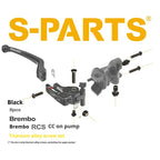 SPARTS Titanium Alloy Brembo RCS CC Master Cylinder Bolt Kit | Motorcycle Brake System Upgrade