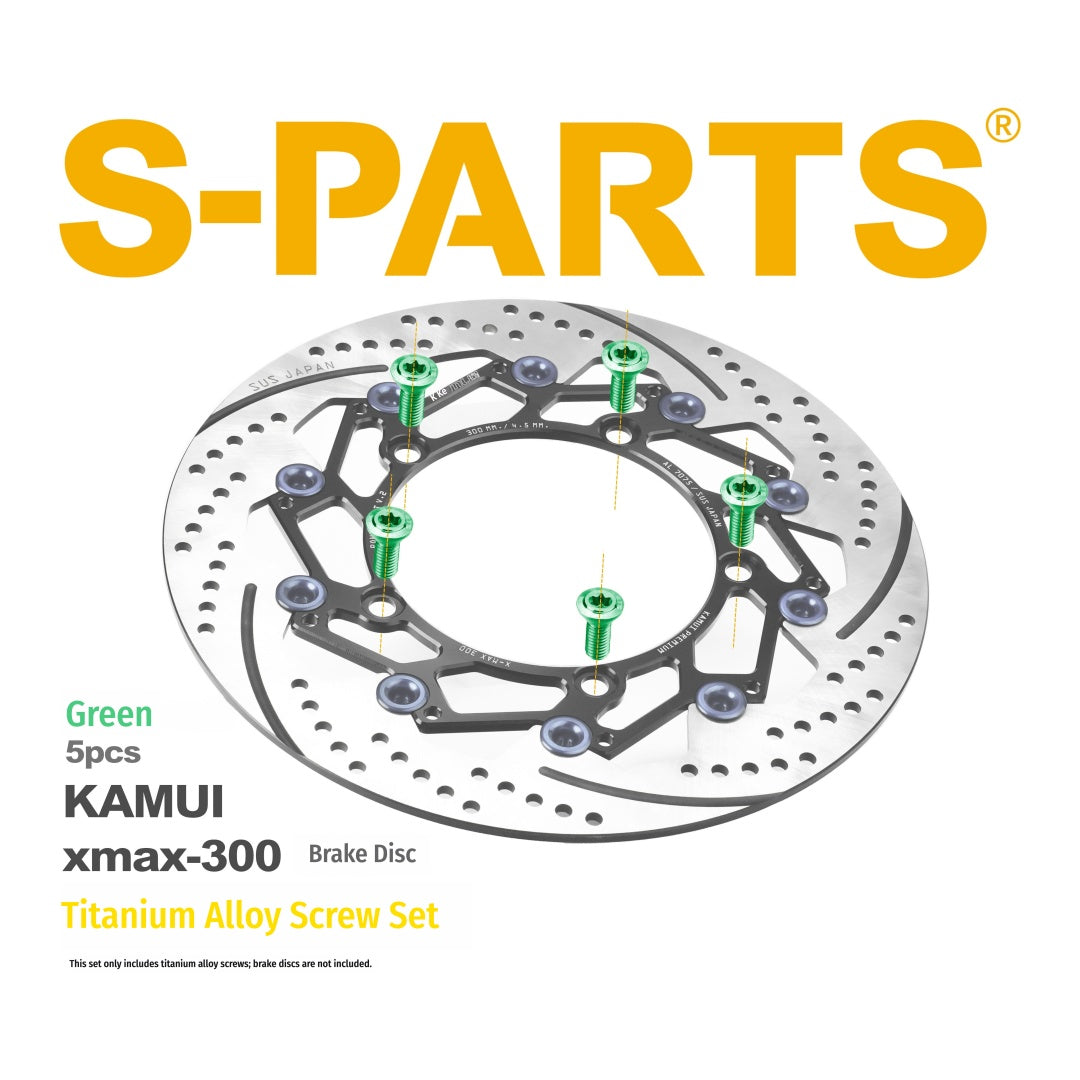 SPARTS KAMUI XMAX300 Upgraded Oversized Brake Disc Titanium Bolts Yamaha Brake Rotor