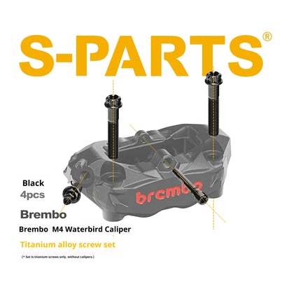 SPARTS Titanium Alloy Screw Set for Brembo M4 Waterbird Radiator Caliper Upgrade