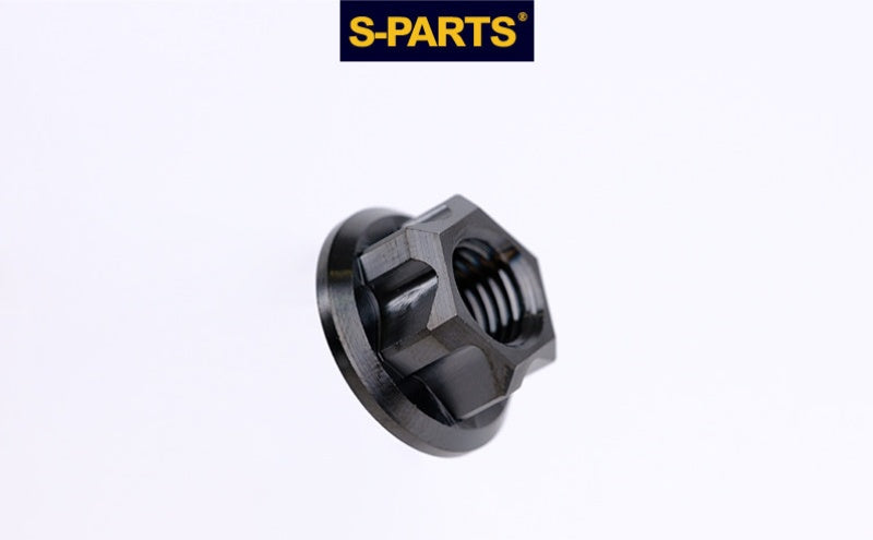 SPARTS Hex Flange Titanium Nut – A3 Series – M5 / M6 / M8 / M10 / M12 – Motorcycle Locking Hardware
