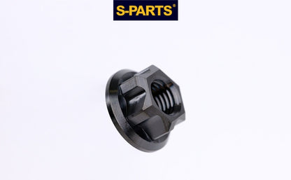 SPARTS Hex Flange Titanium Nut – A3 Series – M5 / M6 / M8 / M10 / M12 – Motorcycle Locking Hardware
