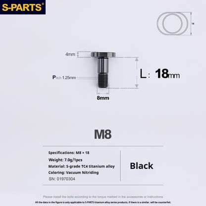 SPARTS Titanium Rear Sprocket Fixing Bolts for KTM 1290 ADV – Custom Upgrade Kit
