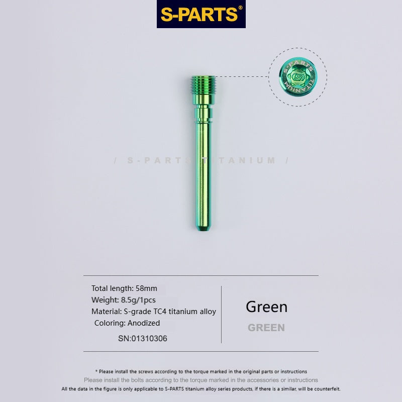 SPARTS Titanium Caliper Pin Bolt for Waterbird Caliper — Lower Pump, Compatible with Brembo Big Radial