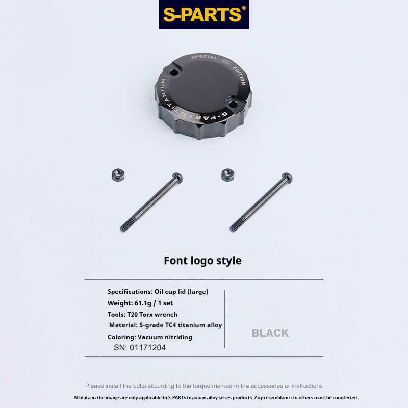 SPARTS Titanium Alloy Brembo Master Cylinder Reservoir Armor Kit – Separate Large Reservoir Cap