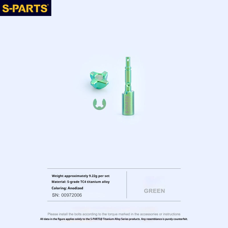 SPARTS Titanium Preload Adjuster & Knob Kit for Brembo RCS Brake Master Cylinder | CNC Titanium Bolts