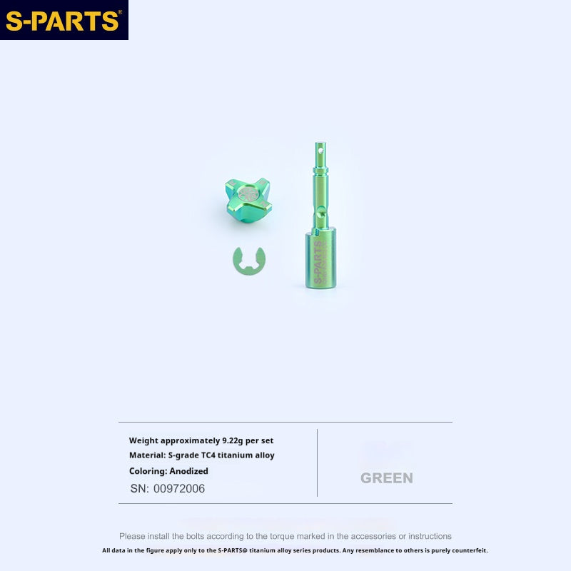 SPARTS Titanium Preload Adjuster & Knob Kit for Brembo RCS Brake Master Cylinder | CNC Titanium Bolts