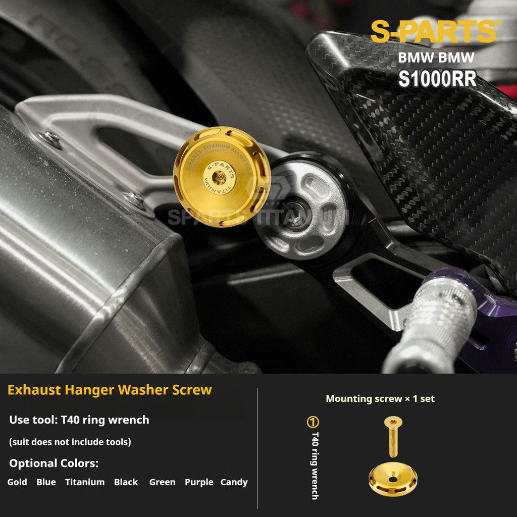 SPARTS TC4 Titanium Bolt Kit Compatible with BMW S1000RR — Full Motorcycle Upgrade Fastener Set