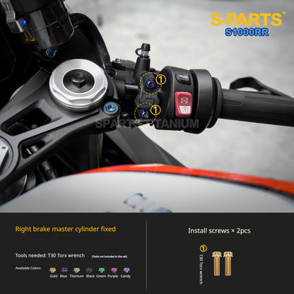 SPARTS Titanium Chassis Bolt Kit Brake Disc Caliper Sprocket Screws for BMW S1000RR