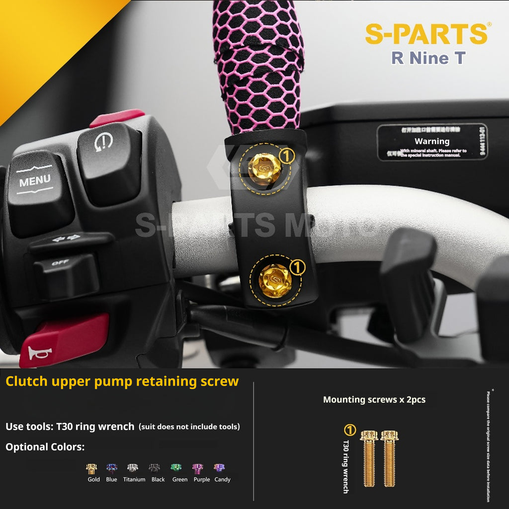 SPARTS BMW RnineT Titanium Alloy Motorcycle Bolt Upgrade Kit