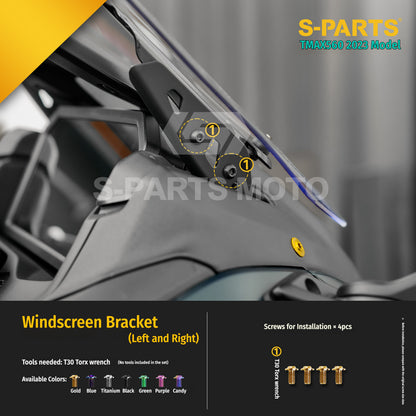 SPARTS Titanium Bolt Kit for Yamaha TMAX560 2023-Front & Cockpit System