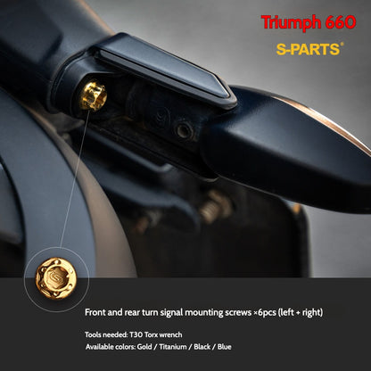 SPARTS Titanium Fastener Bolts for Triumph Trident 660 Motorcycle Modification