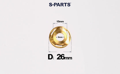 SPARTS M6/M8/M10 Titanium Rotor Washers – Electric & Motorcycle Upgrade