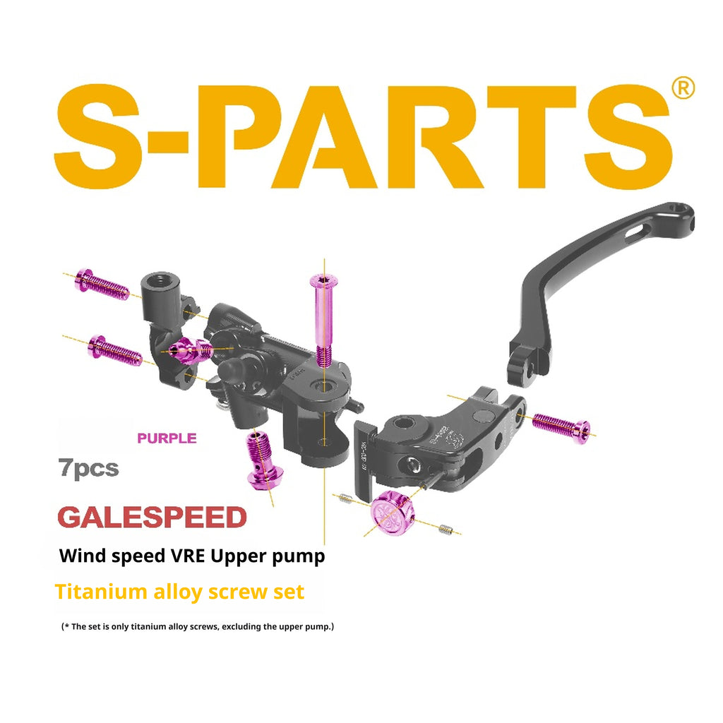 SPARTS Titanium GALESPEED VRE Master Cylinder Bolt Kit | Motorcycle Upgrade Hardware