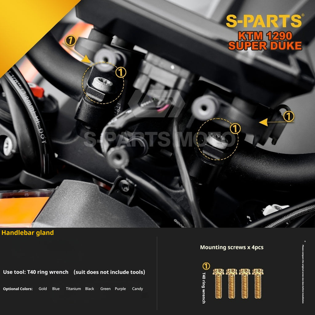 SPARTS KTM Super Duke 1290 · Full TC4 Titanium Bolt Kit｜Motorcycle Upgrade Set
