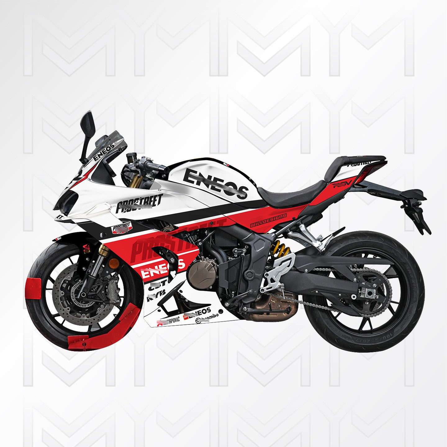 QJMOTOR 600RS 800 Motorcycle Creative Graphics Decal Kit