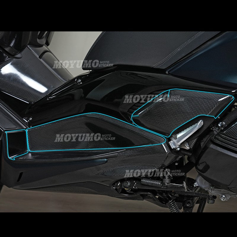 Yamaha XMAX 300 2023–2024 Thickened High-Gloss Carbon Fiber Body Protection Stickers
