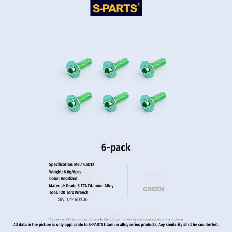 SPARTS TC4 Titanium Bolts for BMW S1000RR  Windshield