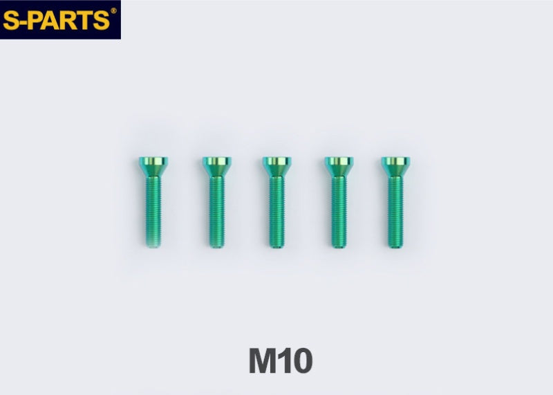 SPARTS TC4 Titanium Wheel Hub Bolts M10 (L35 / L49 / L55) for BMW Motorcycles