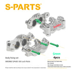 SPARTS Titanium Alloy Brembo M50 Caliper Bolt Kit (M10×55)