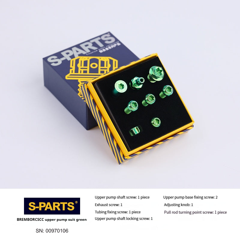 SPARTS Titanium Alloy Brembo RCS CC Master Cylinder Bolt Kit | Motorcycle Brake System Upgrade