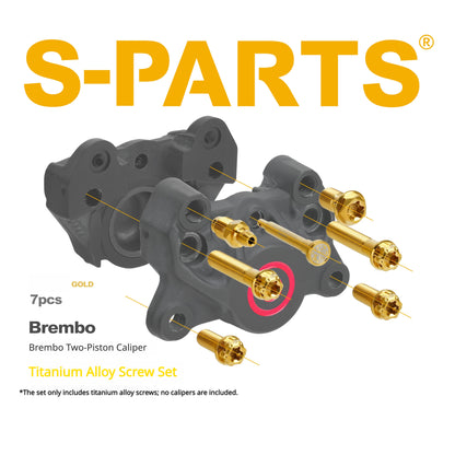 SPARTS Brembo Basic 2-Piston / 4-Piston Caliper Titanium Bolt Kit