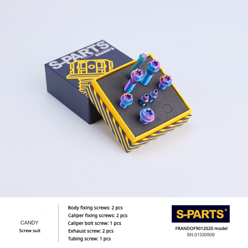SPARTS Titanium Brake Caliper Bolt Kit – FRANDO F901 2020-2022 (Single Caliper, Multiple Colors, A2 Pan Head Options)