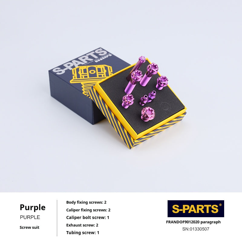 SPARTS Titanium Frando F901 CNC Dual-Piston Caliper Bolt Kit｜Dedicated Upgrade for Crab-Style Calipers