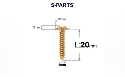 SPARTS Button Head M5×L10-35 Titanium Screws Self-Tapping Bolt