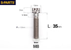S-PARTS STAN M8 A3 Series Titanium Bolts – Standard Head TC4 Fasteners for Motorcycle & E-Motorcycle