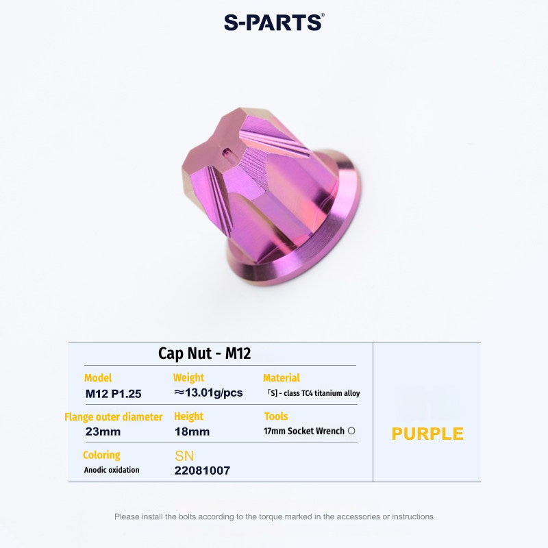 SPARTS Titanium Variator Lock Nut for Vespa 150 Sprint / Primavera – Closed-End Upgrade