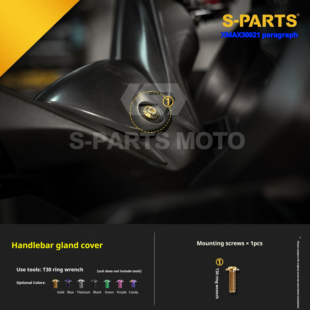 SPARTS Titanium Screw Set for Yamaha XMAX 300 2021 –  CNC Titanium Upgrade Kit