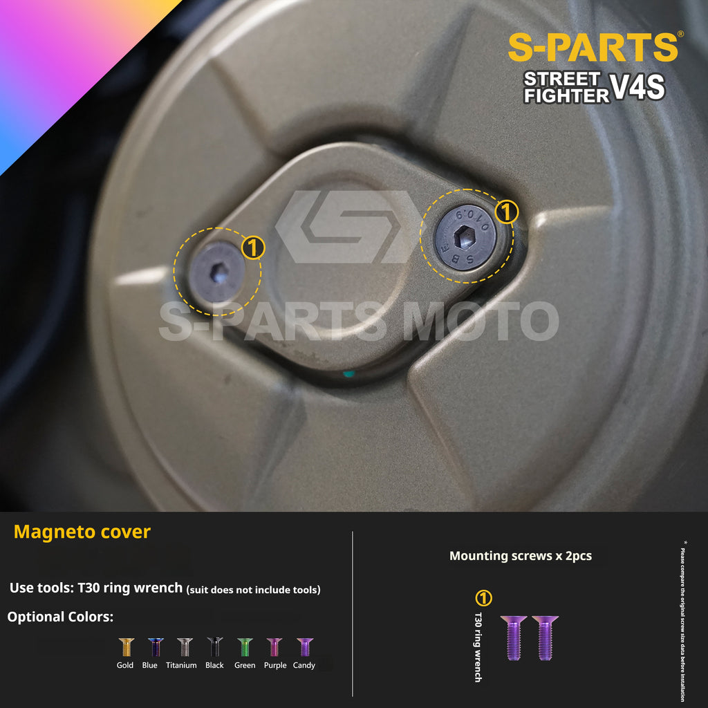 SPARTS Titanium Bolt Kit for Ducati Streetfighter V4S