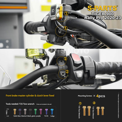 SPARTS Triumph Tiger 900 Rally Pro (2020–2023) Motorcycle Modified Titanium Alloy Bolts