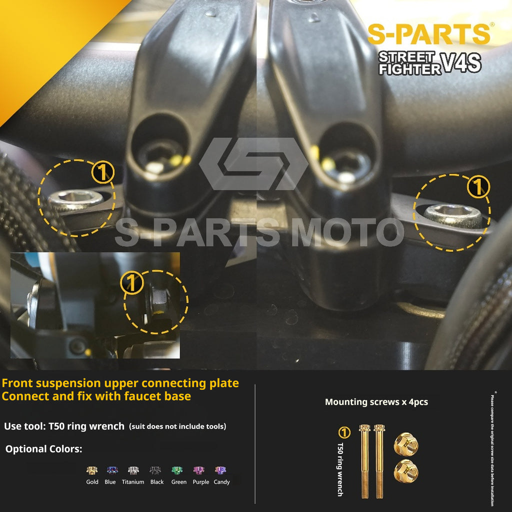 SPARTS Titanium Bolt Kit for Ducati Streetfighter V4S