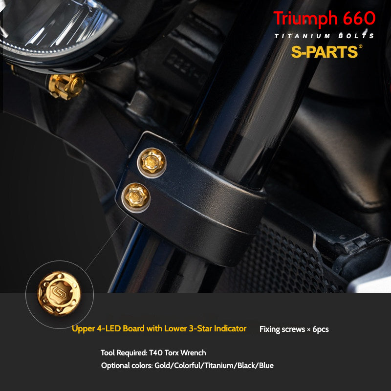 SPARTS Titanium Fastener Bolts for Triumph Trident 660 Motorcycle Modification
