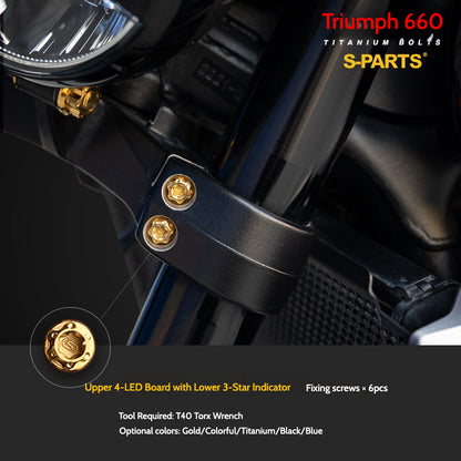 SPARTS Titanium Fastener Bolts for Triumph Trident 660 Motorcycle Modification