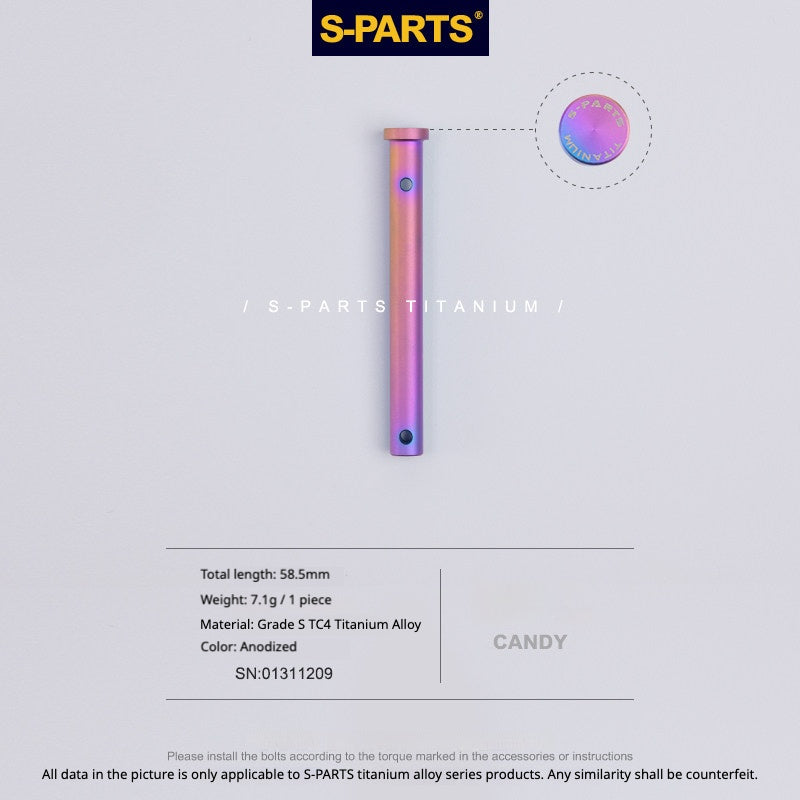 S-PARTS TC4 Titanium Rear Master Caliper Pin for BREMBO Water Bird Rear Caliper