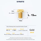 SPARTS Titanium Mirror Block-Off Bolts · M8/M10 Positive & Reverse Thread · Lightweight Motorcycle Plug Bolts