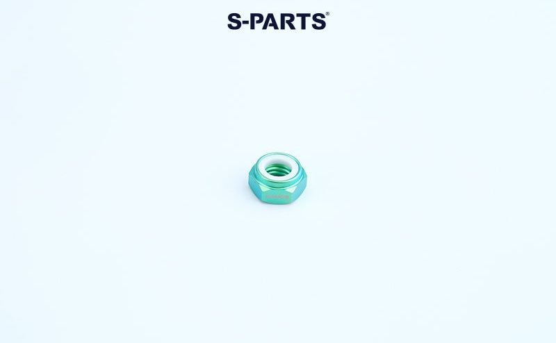 SPARTS Hex Nylon Lock Titanium Nuts – Motorcycle & Car Upgrade Fasteners