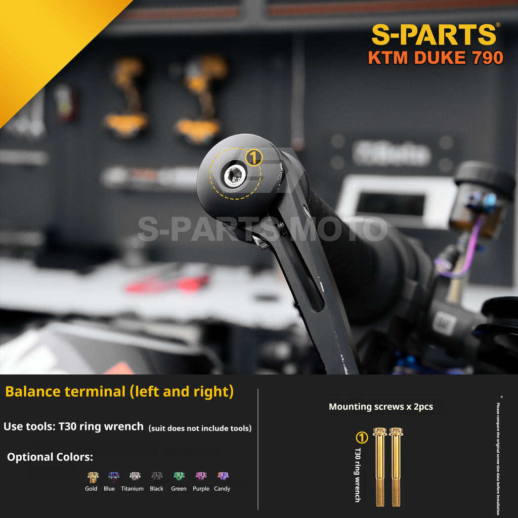 SPARTS TC4 Titanium Bolt Kit Compatible with KTM DUKE 790 – Full Motorcycle Fastener Upgrade